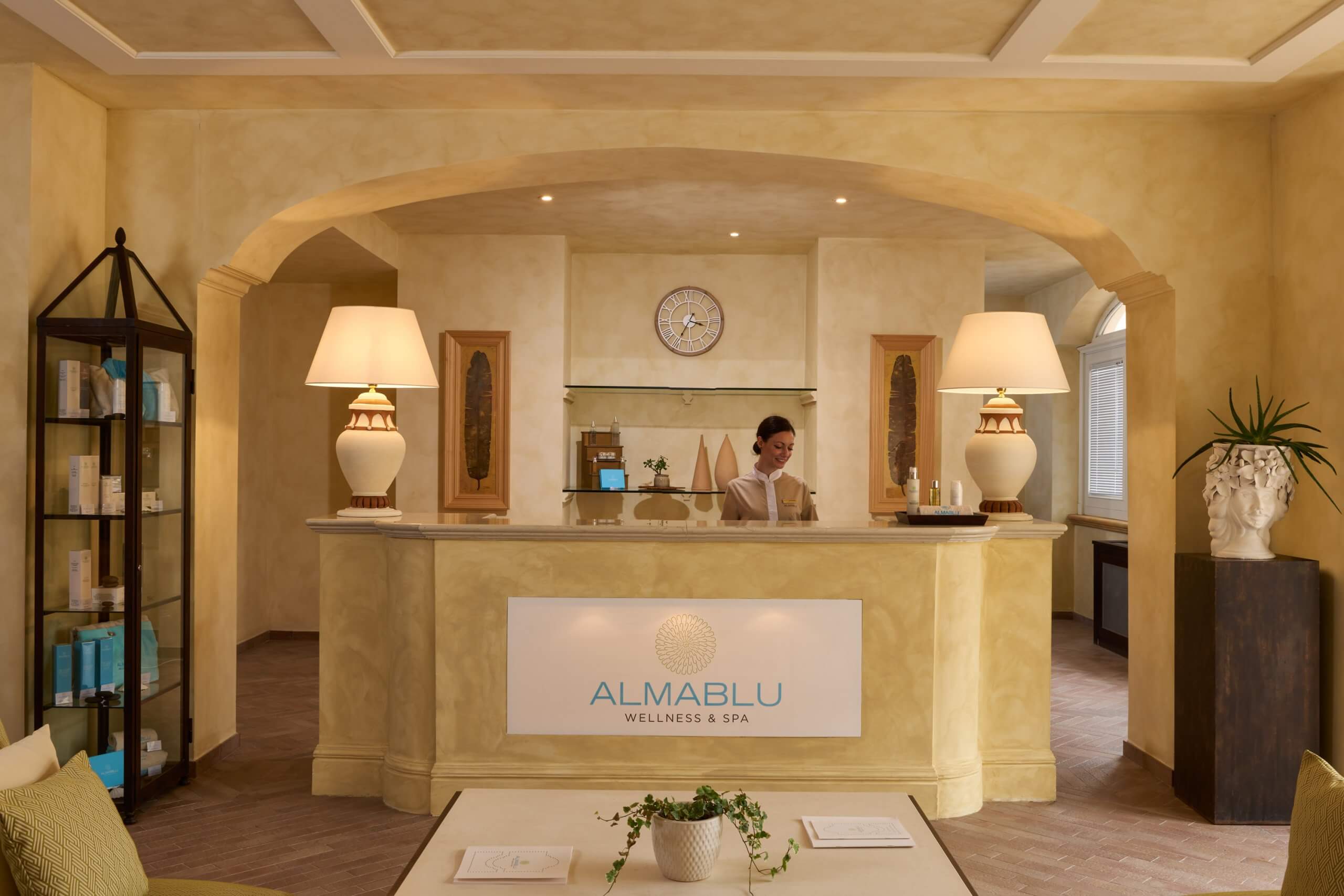 Reception Almablu Spa - Almar Giardino di Costanza Resort & Spa